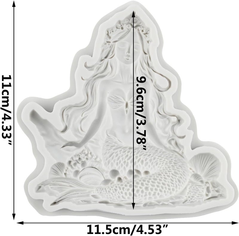 TAOXIBEI Mermaid Polymer Clay Molds for Polymer Clay Making Crafting - Image 2